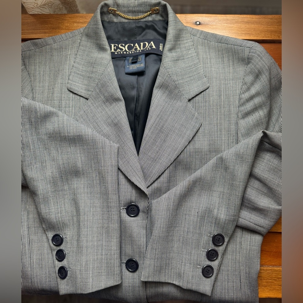 Escada Margaretha Ley Wool Single Breasted Blazer - Picture 2 of 6